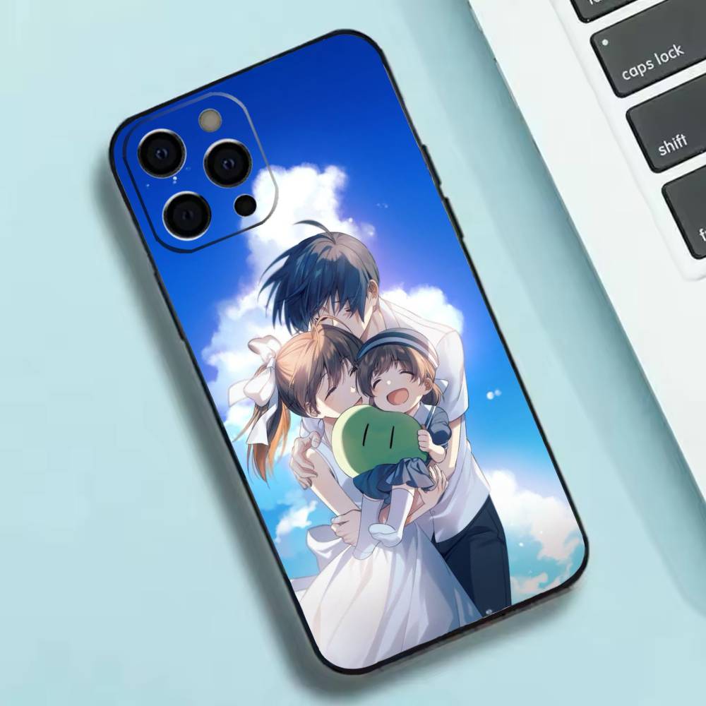 C-Clannad Самый милый Аниме Чехол для Телефона Силиконовый Мягкий Для IPhone 17 16 15 14 13 12 11 X XR Plus Pro Max Plus