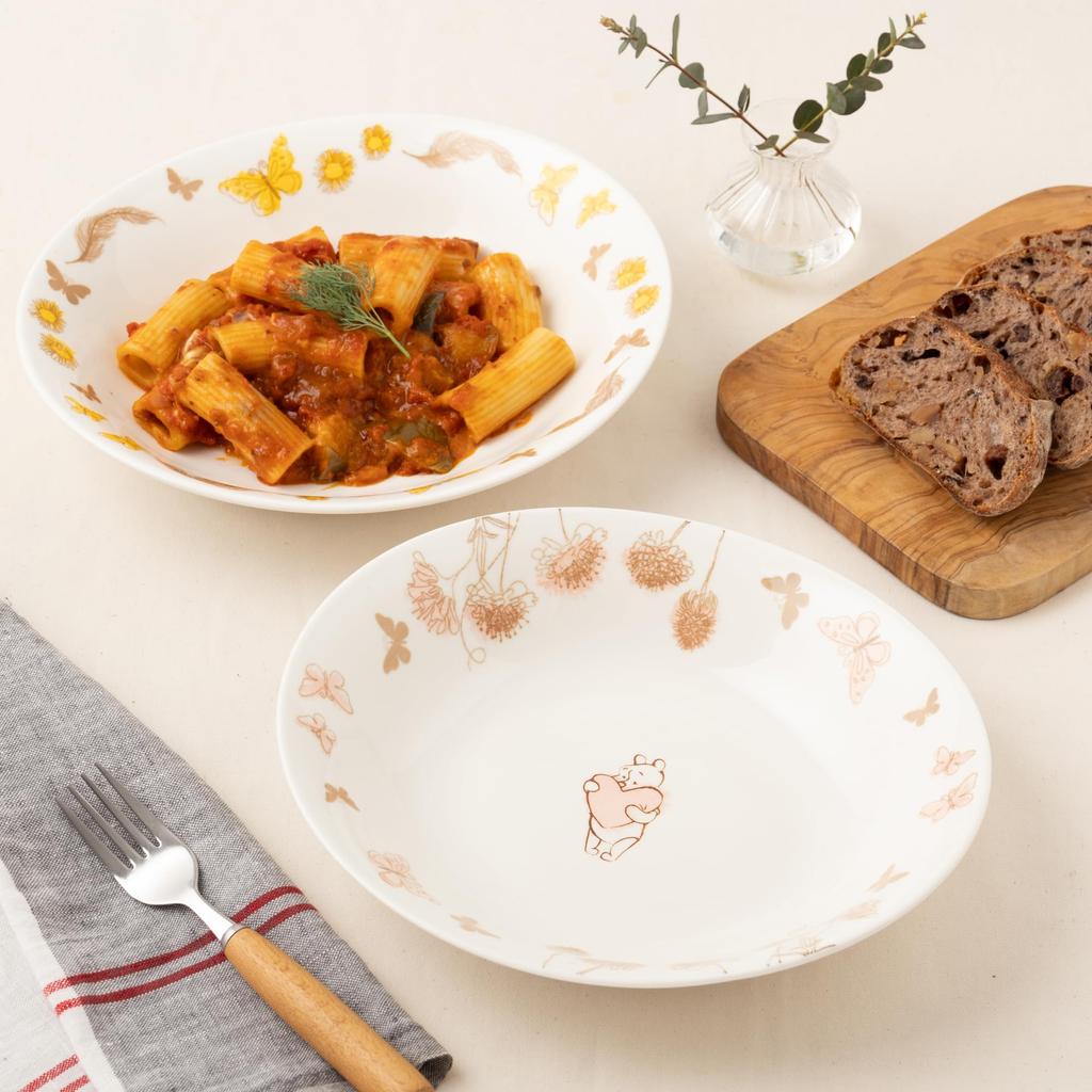 maebata Disney Winnie the Pooh Flower Pair Curry Pasta Pooh Tigger 69157 & Plates, &