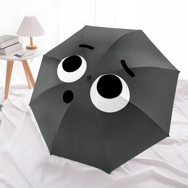 1pc Expression, Emotion Automatic Open/close Umbrella, 8-Rib sturdy structure, Portable Travel Umbrella, Parties, Everyday Use, 27