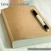 Журнал из коровьей кожи B5: Белые страницы для DIY, Ручная роспись, 6 отделений, Горизонтальная линия, Ментальная карта, Клетка.