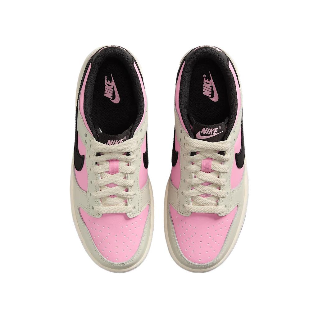 Nike Dunk Low GS Pink Rise Light Orewood Brown Kids Sneakers Pale-Ivory Black FB9109-601