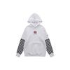 Vans Толстовка с капюшоном Color Blocked Black And White Checkboard Men Hoodies VN0A7Q13WHT