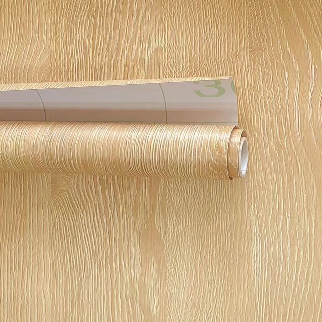 Gray/Yellow Wood Grain Wallpaper Peel And Stick Contact Paper Removable Vinyl Self Adhesive Wallpaper Decorative For Countertop