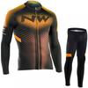 Men Women Long Sleeve Cycling Jersey Set Quick Dry Breathable Mountain Bike Outfit Season