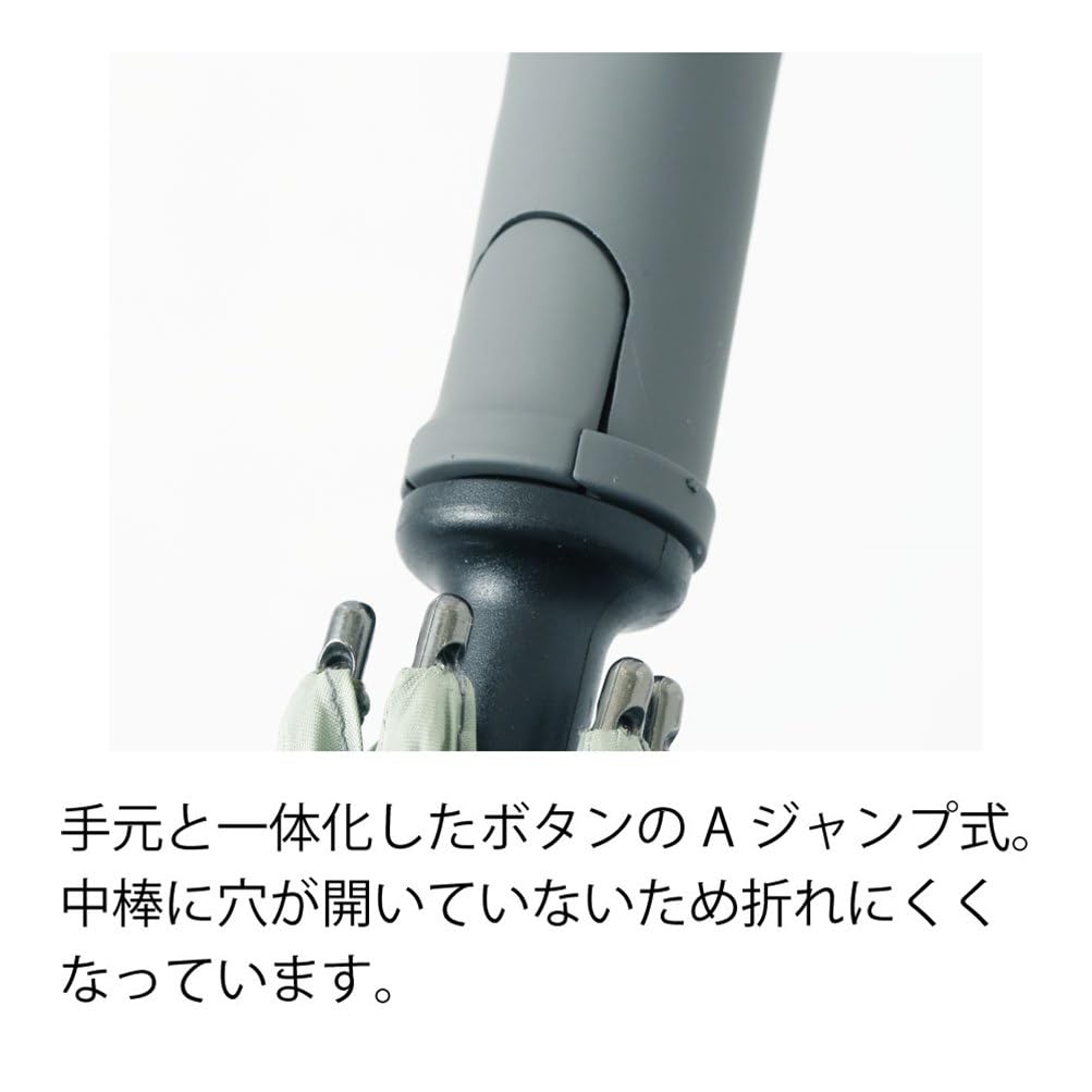 Ogawa Long Glass Fiber Heat Light UV Over 8 White x Jump Embedded Water Back Coating 18741 Зонт, мужской зонт, большой, прочный, спицы,