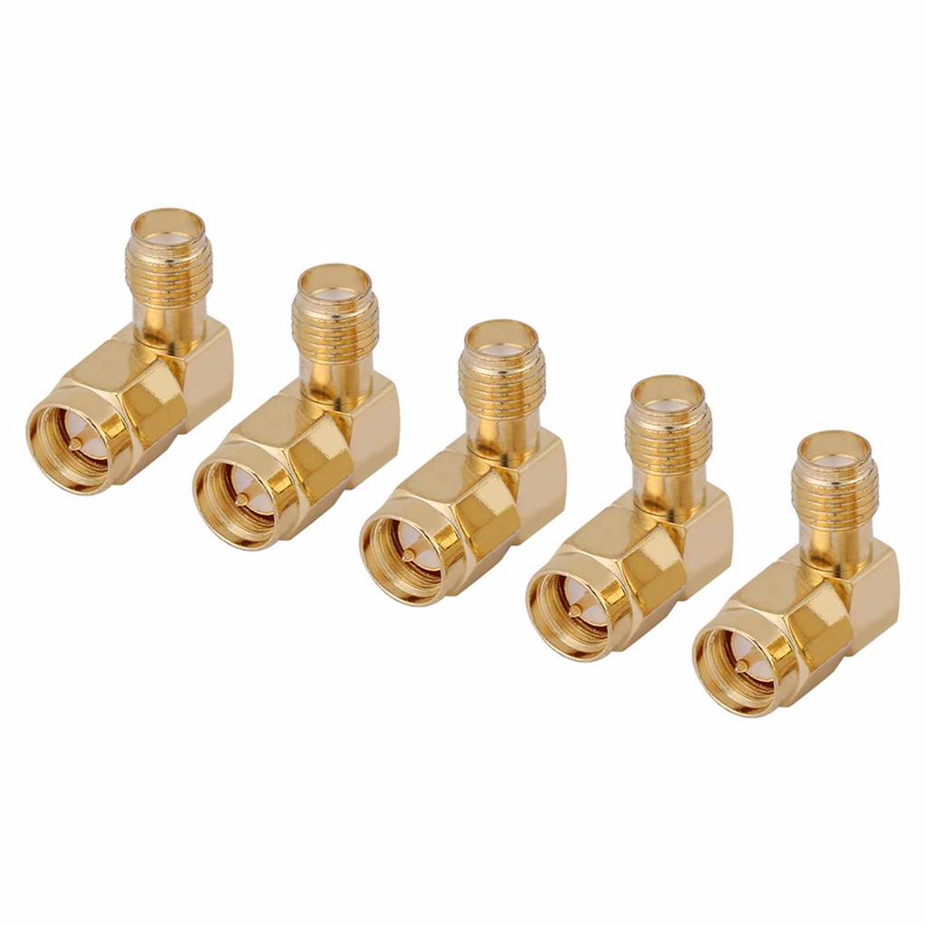 10Pcs SMA Connector Male To Female Adapter Right Angle 90 Degree for RF Connection