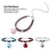 Creative Pets Necklace Cat Collar Dog Bell Collar Pet Cats Kitten Dog Puppy Lovely Nylon Necklaces Bells Collars Extension Chain