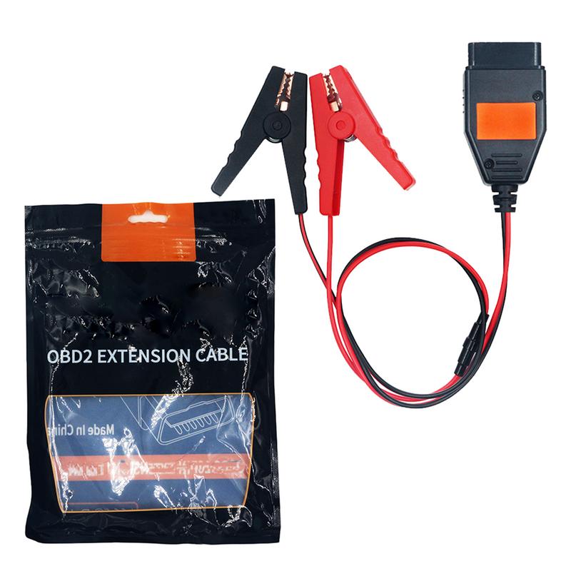 Коннектор для сохранения памяти Автомобильный диагностический кабель OBD2 Коннектор для сохранения памяти с зажимами-крокодилами 12В Автомобильный аккумулятор