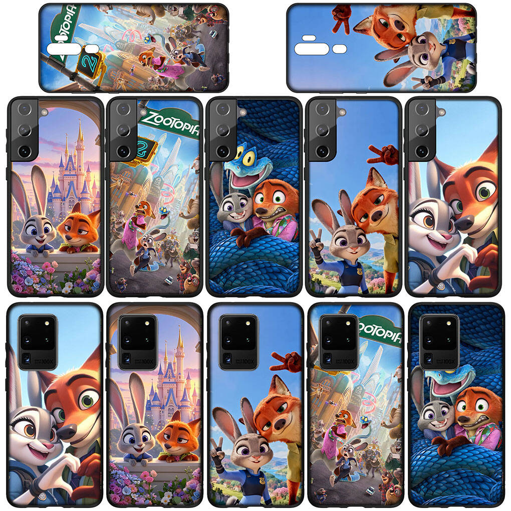 Чехол для телефона для iPhone 17 16 15 Plus X Huawei P30 P20 Lite Redmi Note 14 12 11 13 Pro Max OPPO A60 A80 A40 A18 A38 A54 Зверополис 2 Джуди Ник Гэри Cover