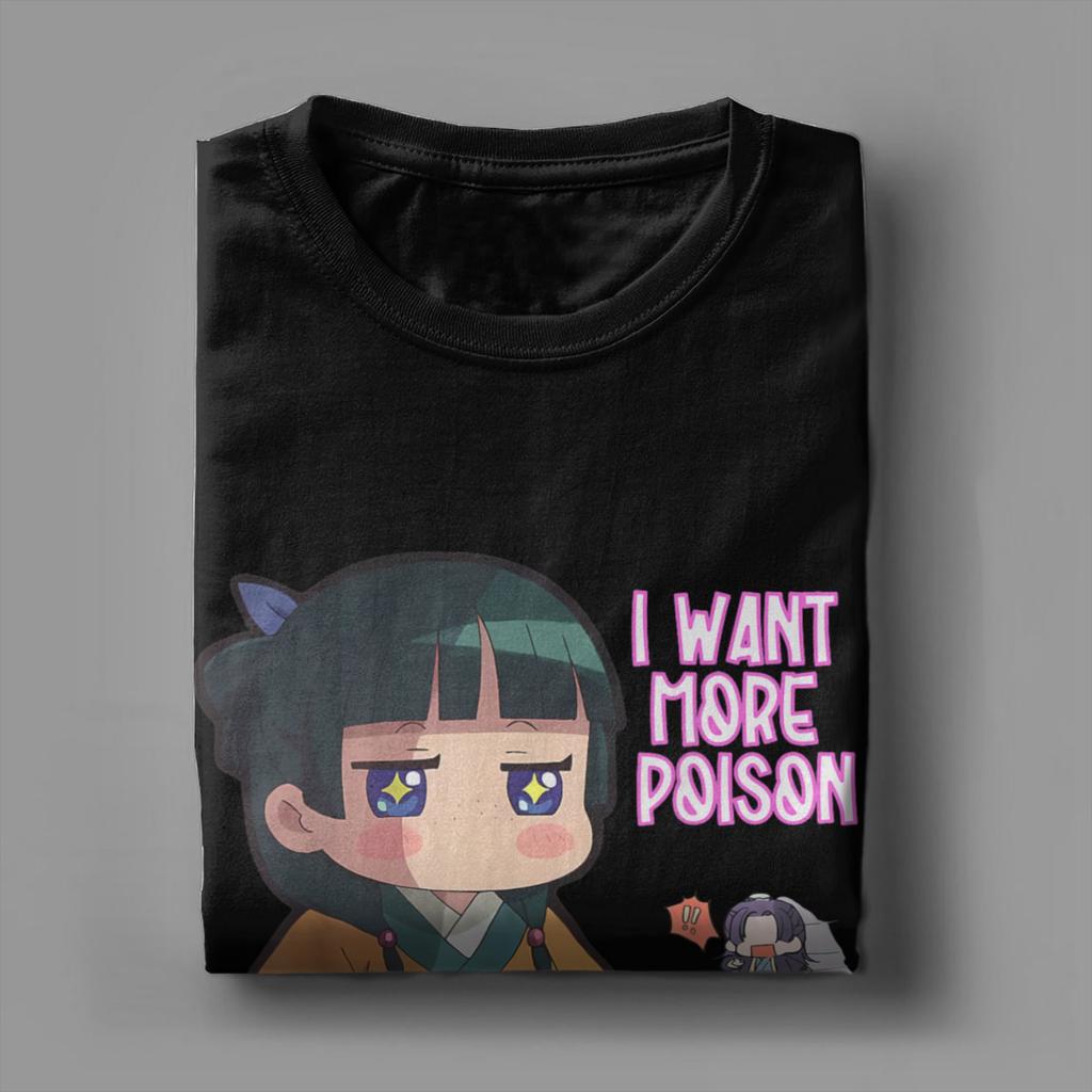 Футболка для мужчин «Дневники аптекаря Мао Мао» Милая аниме-девушка Смешная юмористическая хлопковая футболка Футболки с коротким рукавом Идеи для подарка Топы