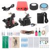 Tattoo Kit Tattoo Gun Power Supplies Kit Tattoo Machine Kit for Beginners Tattooist 90‑265VUK Plug