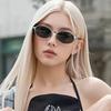 Корейская мода Женские солнцезащитные очки Овальная форма Защита UV400 Солнцезащитные очки для улицы Винтажные ретро солнцезащитные очки для мужчин