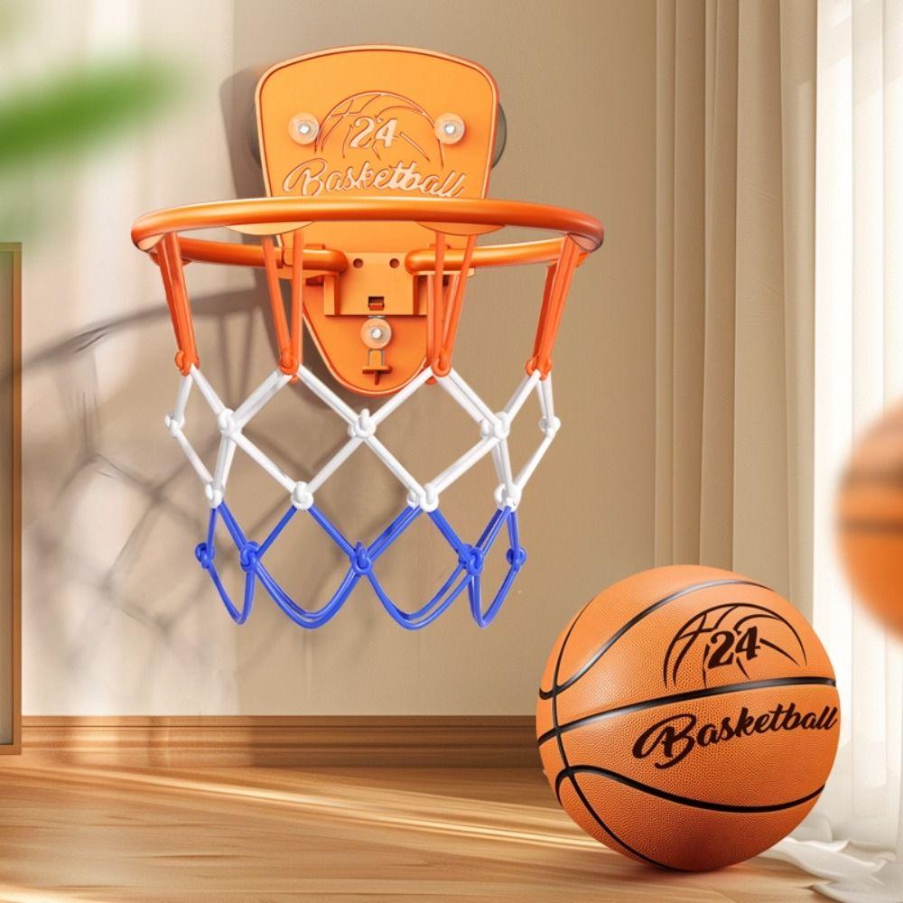 Cartoon Animal Baby Basketball Toy Set No-Drill Installation Kids Basketball Set Outdoor Sports