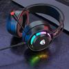 Игровая гарнитура с RGB-подсветкой, объемный стереозвук, наушники с мягкими амбушюрами, мощный эргономичный дизайн, удобные в ношении