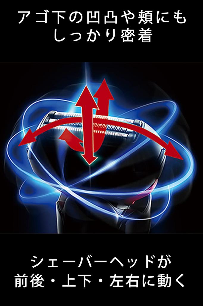 Panasonic Ramdash Men's Shaver 3 Blades Silver Tone ES-LT8A-S