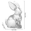 1 шт. Кролик Стеклянная Статуэтка Животного Кролика Кристалл Прозрачные Статуэтки Статуэтка Скульптура Фигурка Украшения Садовое Украшение Дома