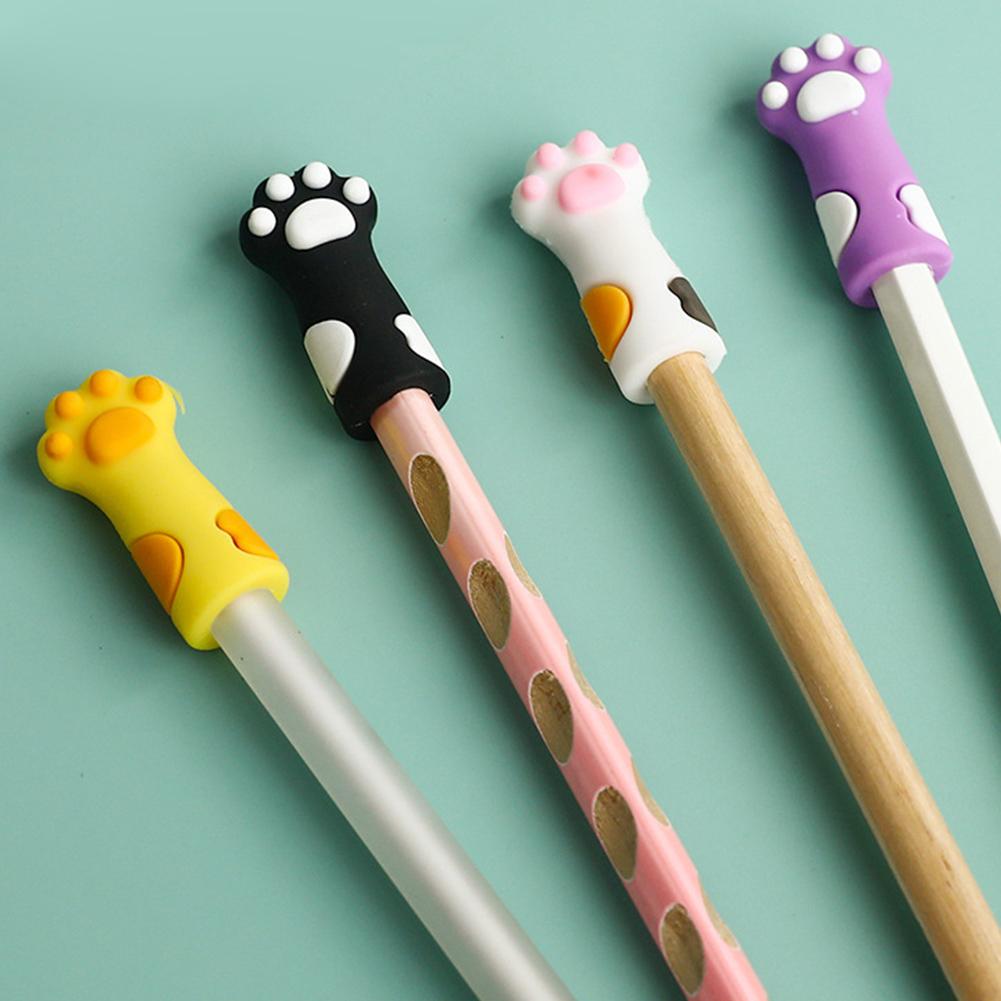 6/12 шт. фиксаторы для спиц «кошачий коготь», разноцветные силиконовые принадлежности для лап, симпатичный наконечник для вязания C G6S0