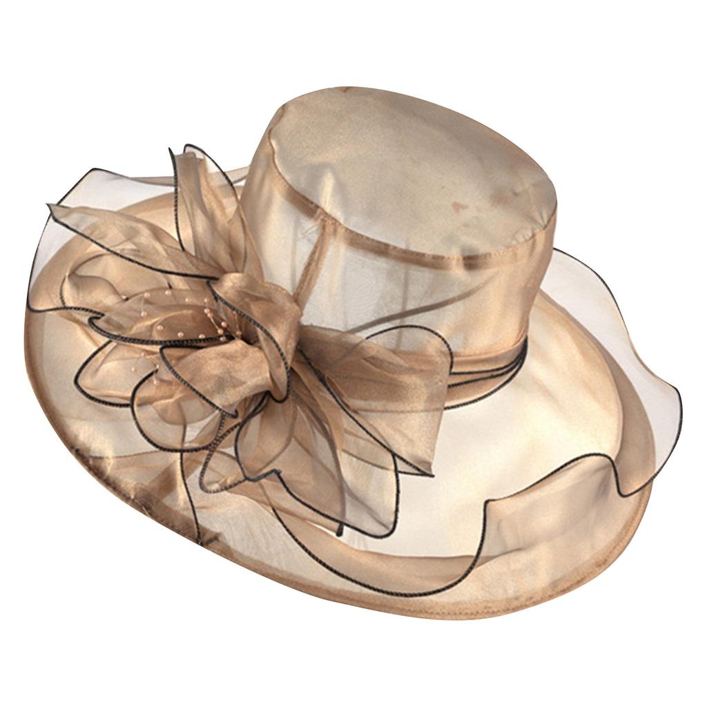 Women's Fashion Organza Church Fascinator Bridal Tea Party Wedding Hat
