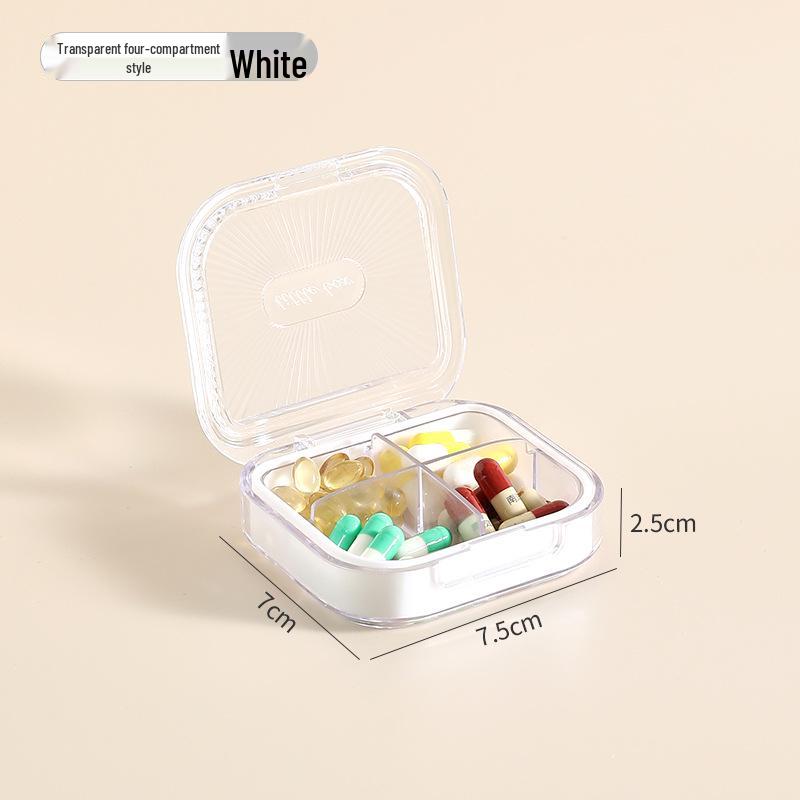 Portable Pill Box - Weekly Medicine Organizer with Large Capacity and 3-Daily Compartments