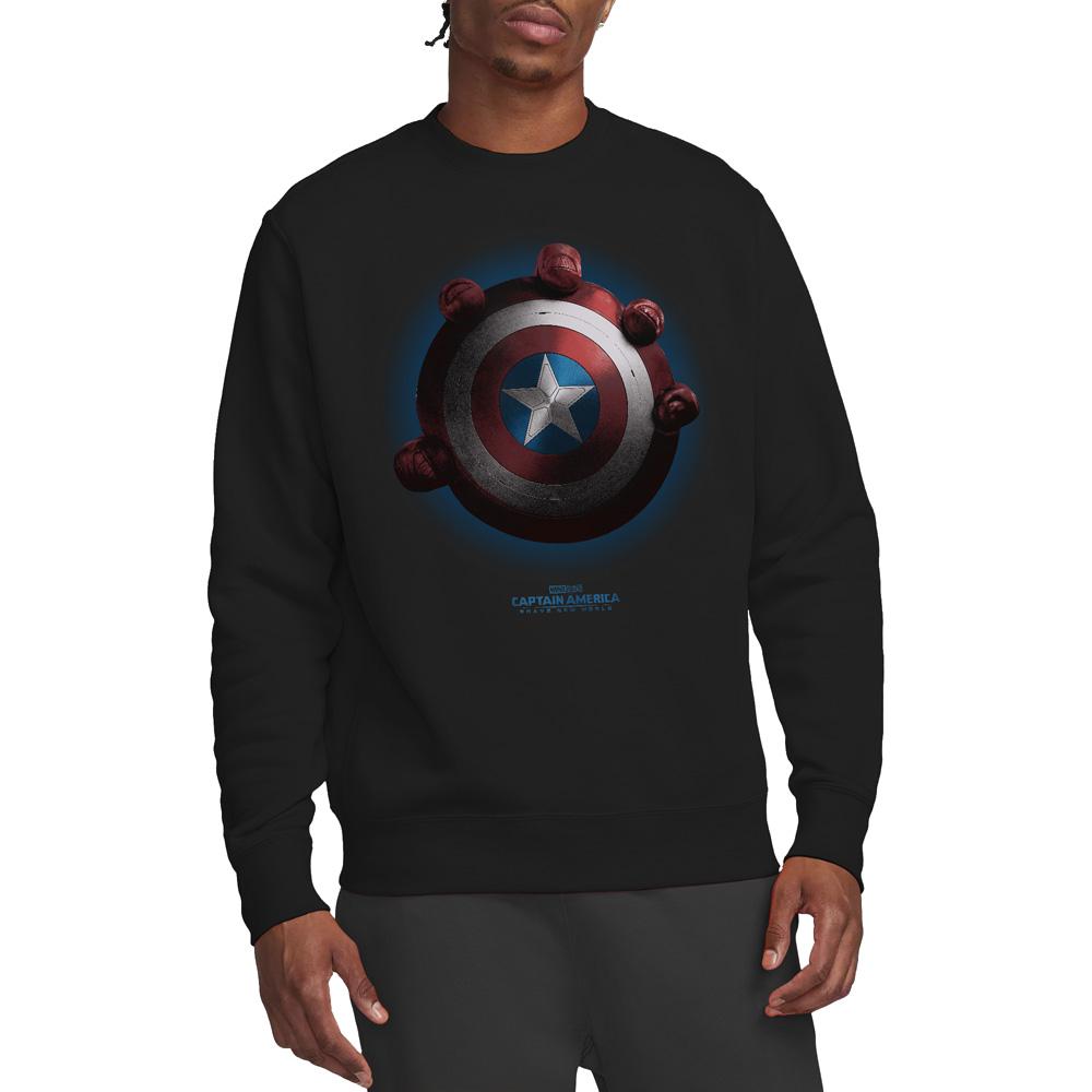 Captain America: Brave New World Unisex Adult Red Hulk Shield Sweatshirt