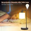 Industrial Table Light Vintage  Desk Lamp Bedside Nightstand Light with 2.1A USB Ports AC Port