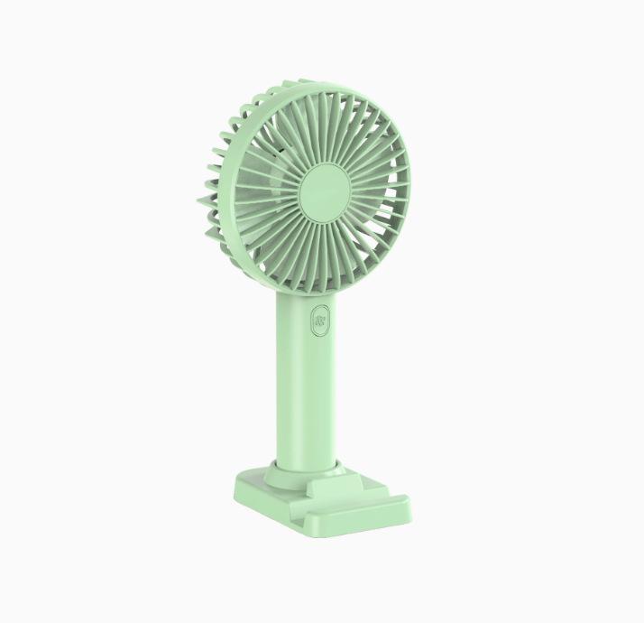 Portable Rechargeable Mini Fan with Colorful Lights, Foldable Design, and Optional Logo Printing