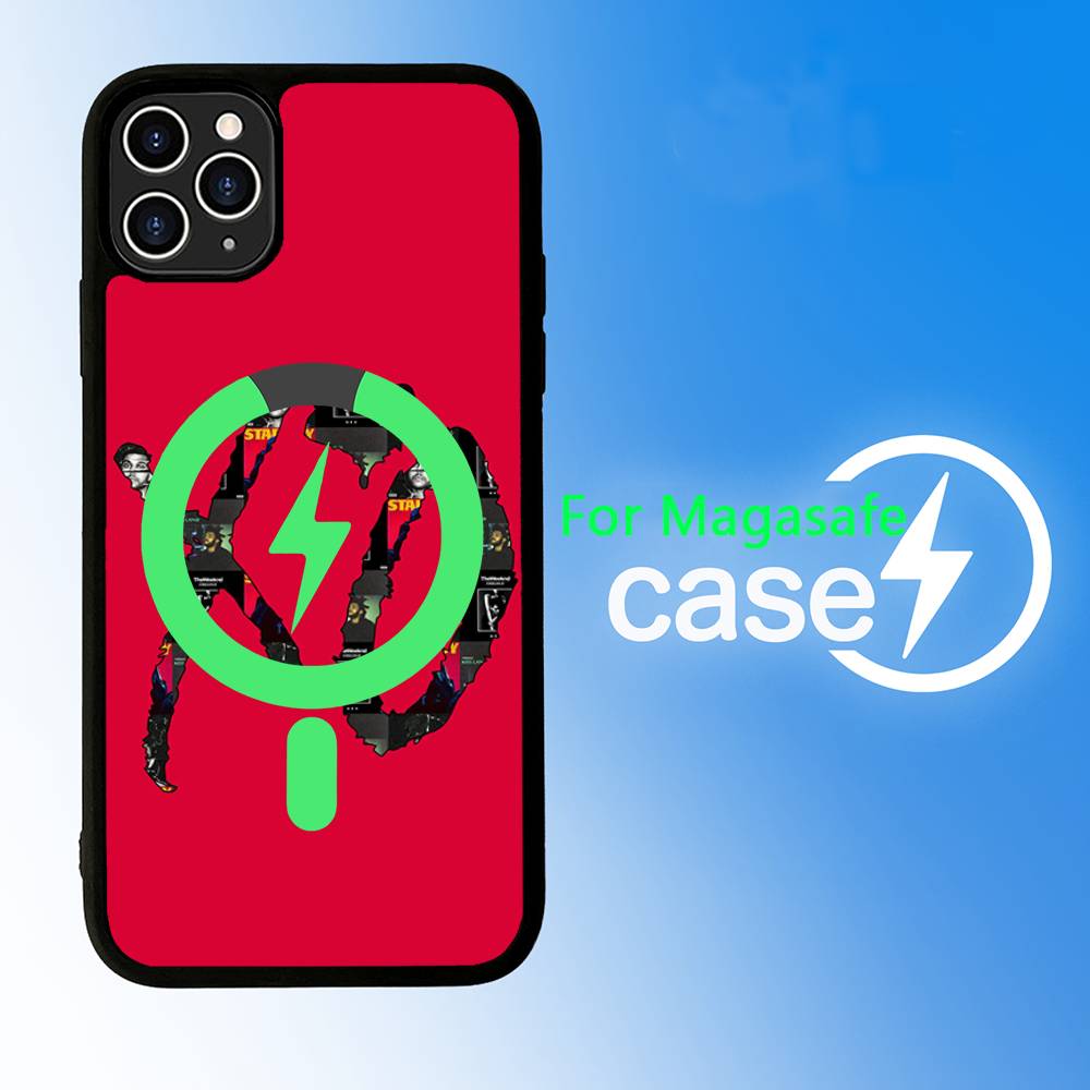 Чехол для телефона W-Weeknd XO для iPhone 17 16 15 14 13 12 11 Pro Max Для беспроводной зарядки Magsafe