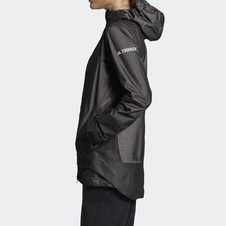 adidas ESSENTIALS Куртки Женские Черные С Капюшоном Умеренные DZ0796