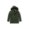 Outdoor 3-In-1 Warm Mid-Length Hooded Logo Jacket Men Jacket Green A2BBE-U31