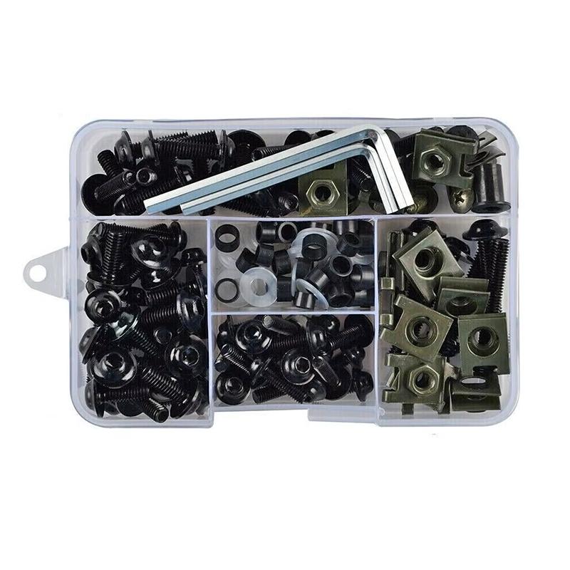 223 шт. Полный комплект болтов обтекателя Крепежные клипсы Набор гаек и винтов Подходит для YZFR1/R3/R6 R25 FZ1/6/8 MT NMAX TMAX XMAX XJR FJR