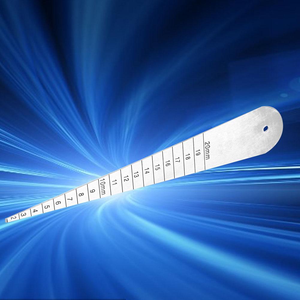 Измеритель зазоров из нержавеющей стали, линейка 1/16-3-4, линейка для фланца, внутренний диаметр 2-20 мм