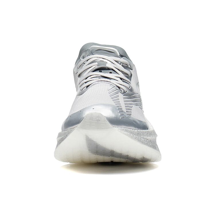 Кроссовки Li Ning Absolute Shadow Fabric Shock Absorbing Non-Slip Reathable Low Top для бега, мужские кроссовки Silver ARRS001-7
