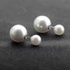 2025 Elegant Double Sided Pearl Earrings With Front And Back Pearl Stud Earrings - 925 Sterling Silver Jewelry