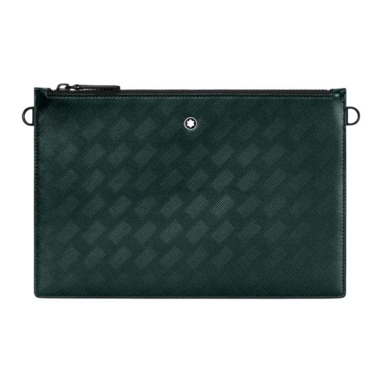 Montblanc Стиль 3.0 Серия Логотип Молния Кожаная Клатч Мужская Клатч Британский-Зеленый 129985