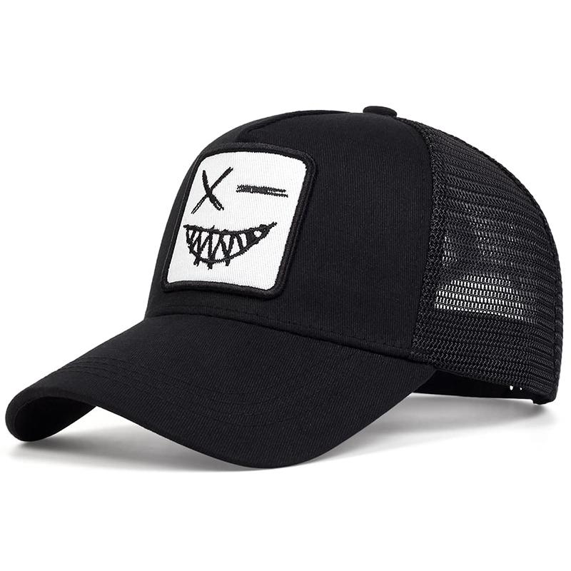 Унисекс Повседневная бейсболка Спортивная кепка Snapback Кепка для гольфа Хлопковая вышивка Хип-хоп шляпы Летние дышащие сетчатые кепки Gorras
