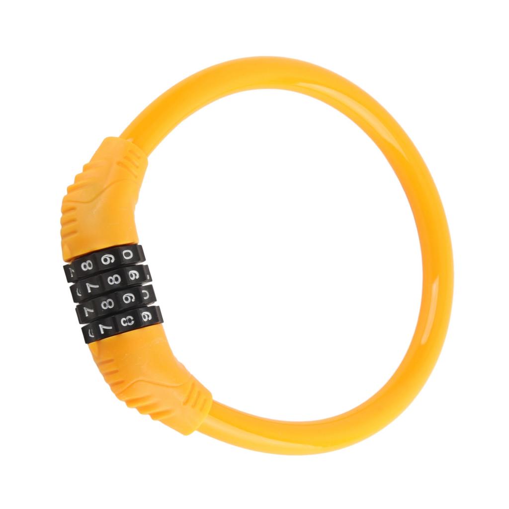 Трос для велосипедного замка повышенной безопасности 4?Велосипедные тросовые замки с цифровым номером для езды на велосипеде на открытом воздухе, оранжевый