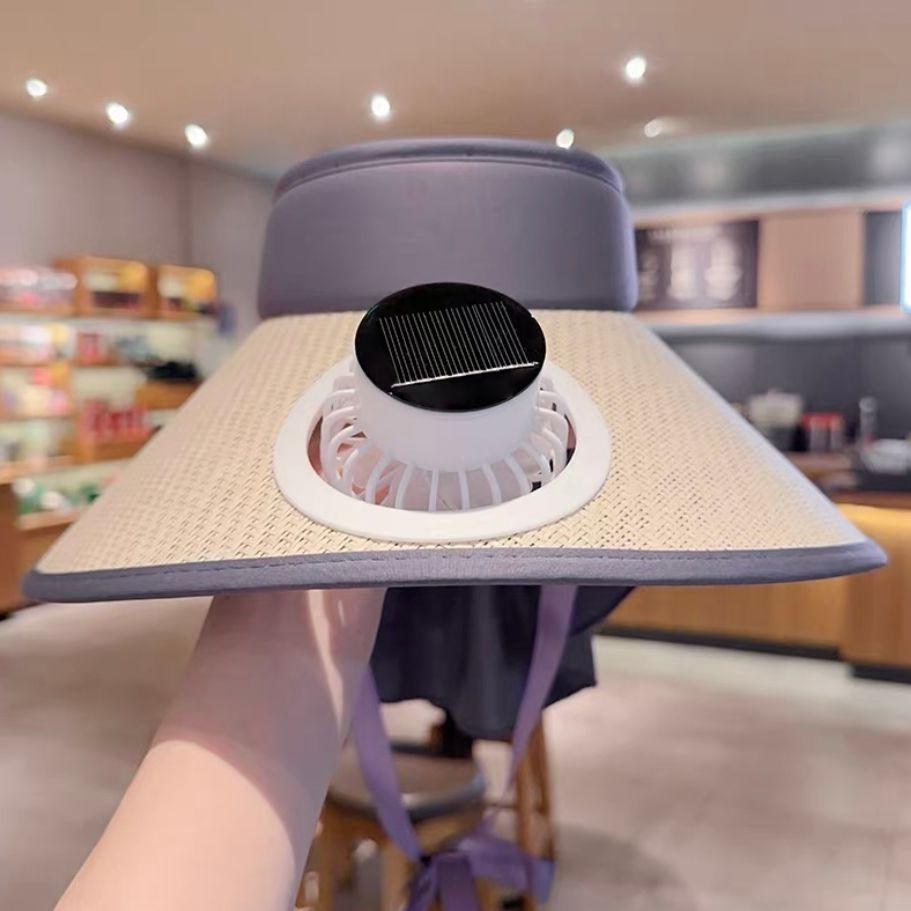 New Summer Fan Hat Adult Sun Hat Outdoor Leisure Sports Sun Protection Top Hat