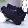 Summer New Men's Shoes Casual Shoes Fly-woven Soft-soled Breathable Work Shoes Mesh Running Shoes Trendy Shoes Versatile Sports Shoes