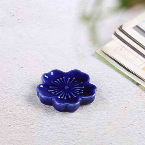 Подставка для палочек для еды в форме сакуры, керамический держатель для палочек для еды, универсальный держатель для посуды для дома, кухни, ресторана