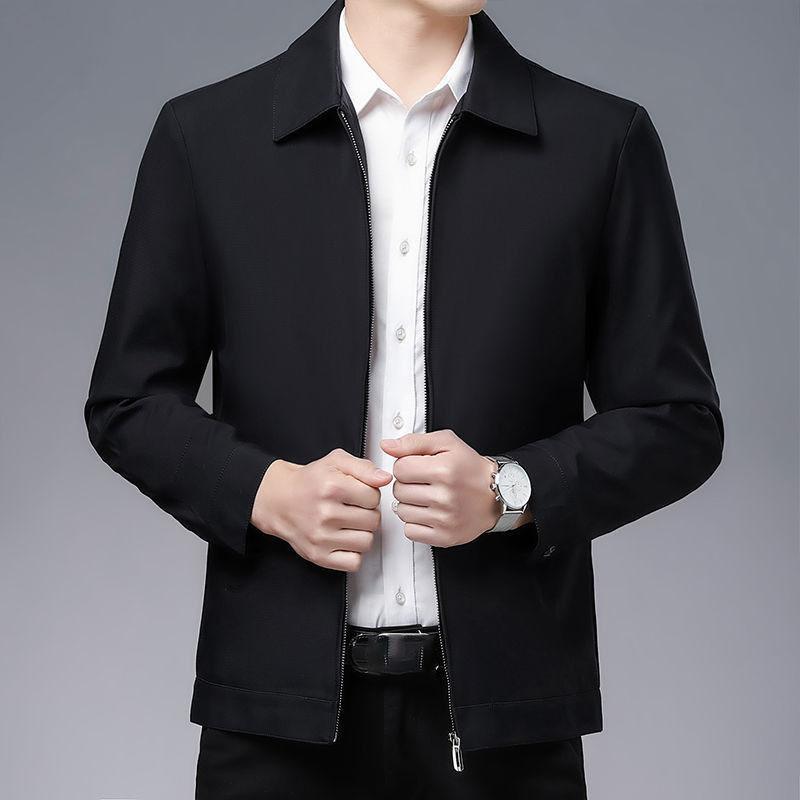 Spring Men's Casual Loose Lapel Business Jacket