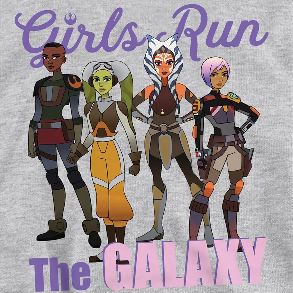 Star Wars: Ahsoka Childrens/Kids The Galaxy Characters Heather Pullover Hoodie