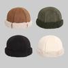 Suede Lamb Wool Pullover Hat Mongolian Hat Windproof Sailor Hat Melon Hat Autumn and Winter Warm Fisherman's Hat Children