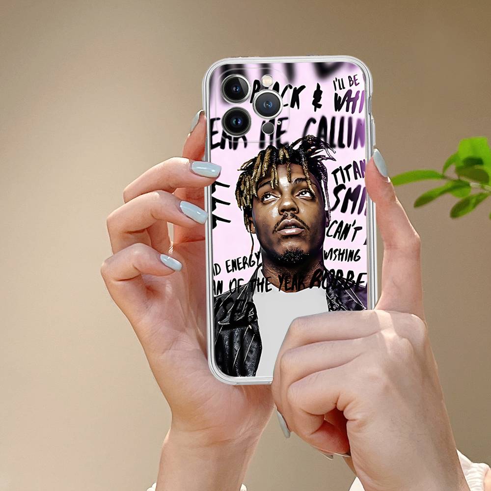 Rapper J-Juice Wrld For IPhone 11 12 13 14 15 16 17 Pro Max Plus Air Transparent Clear Shockproof Case