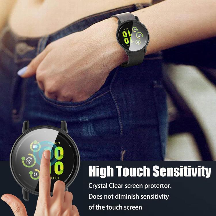 Tempered‑Film‑Integrated Hard‑PC Full‑Edge Shock‑Resistant Watch Protective Shell For Garmin Vivoactive 5 Smart Watch