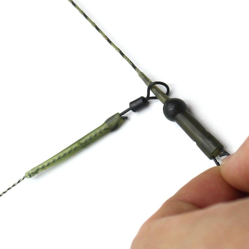 15 шт., материал снастей, снаряжение для ловли карпа, резиновая снасть для ловли карпа, беговая снасть, лидеры с защитой от запутывания, рукав