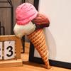 Cartoon Simulated Ice Cream Pillow Plush Toy Cute Ice Cream Cone Pillow Doll Shooting Prop Ornaments