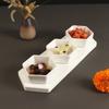 Керамическая тарелка для закусок Послеобеденный чай Белая фарфоровая тарелка для десерта Торт Украшение ресторана Гарнир Домашняя креативная посуда