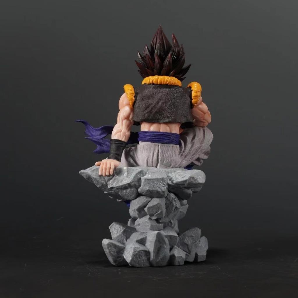 23 см Аниме Фигурка Dragon Ball GK Гогота Три Головы Сменные Сидячие Фигурки ПВХ Модель Куклы Украшения Игрушки Подарок