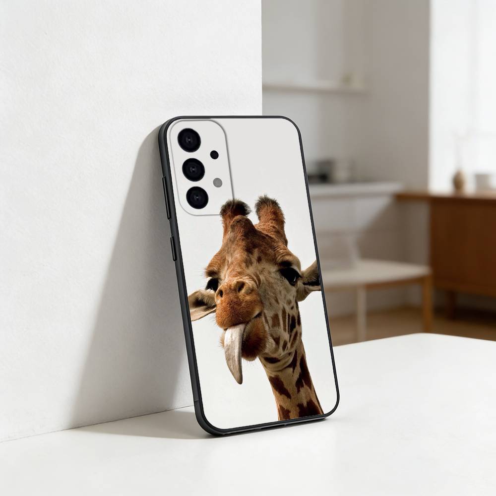 G-Giraffe Funny A-Animal Phone Case For Samsung S25,S24,S21,S22,S23,S30,Ultra,S20,Plus,Fe,Lite Black Shell