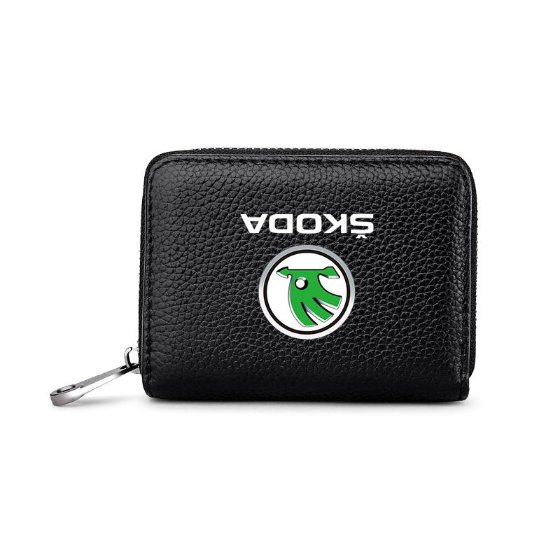 Кошелек из натуральной кожи для водительского удостоверения, ID-карты, банковских карт для Skoda Octavia Fabia A7 Kamiq Kapoq Kodiaq Rapid SCALA Superb Yeti Derivati